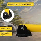 Berry 65CM Parking Barrier Bollard 2 Keys Yellow ABS GI Reflective Post (2 Pcs) view 6