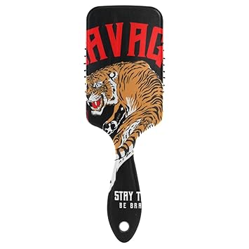 Amazon Com Embroidered Tigers And Roses Air Cushion Comb Mens