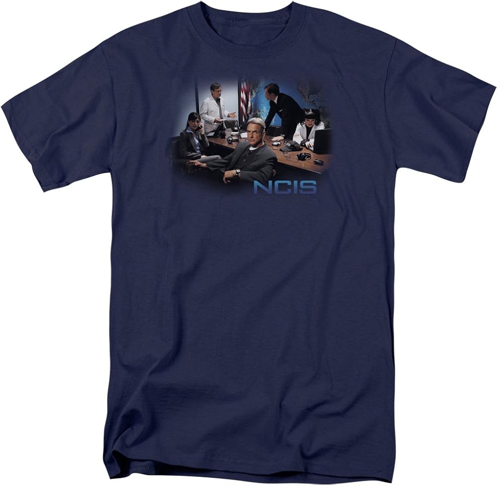 Amazon.com: NCIS Shirt - Tv Show Original Cast Adult Navy Blue Shirt: Clothing