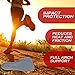 LEAGY Memory Foam Orthopedic Silica Gel Black Shoe Insole, Shoes with Arch Support, Running Shoes, Foot Pain, Foot Care, Slippers with Arch Support (6-9 US Medium)