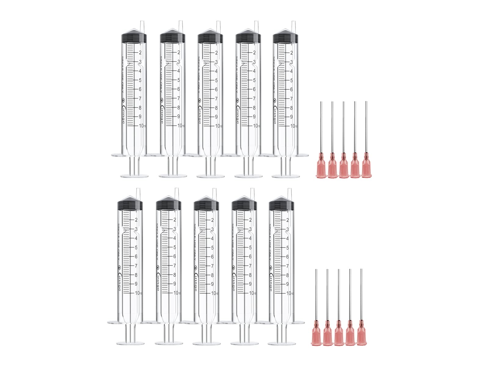 Ciringe 10 ml Syringe with 18G Pink Mixing Kit - 10 Sets โ image 1