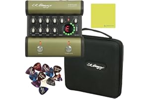 LR Baggs Venue DI Acoustic Guitar Effect Pedal Bundle w/ 12x Picks and Liquid Audio Polishing Cloth