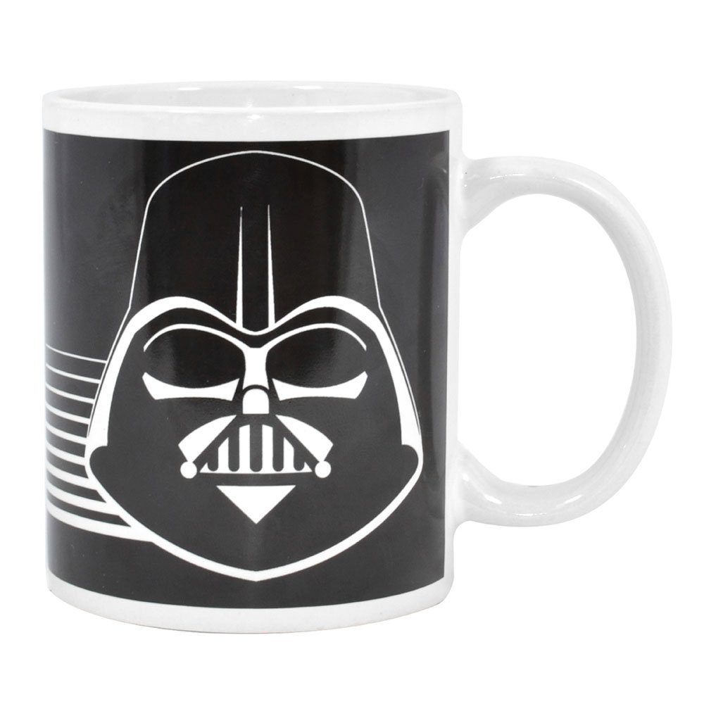 Star Wars Official Darth Vader Ceramic Mug (One Size) (Black/White)
