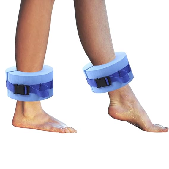 TRRAPLE Swimming Ankle Bands, Set of 2 Foam Swim Aquatic