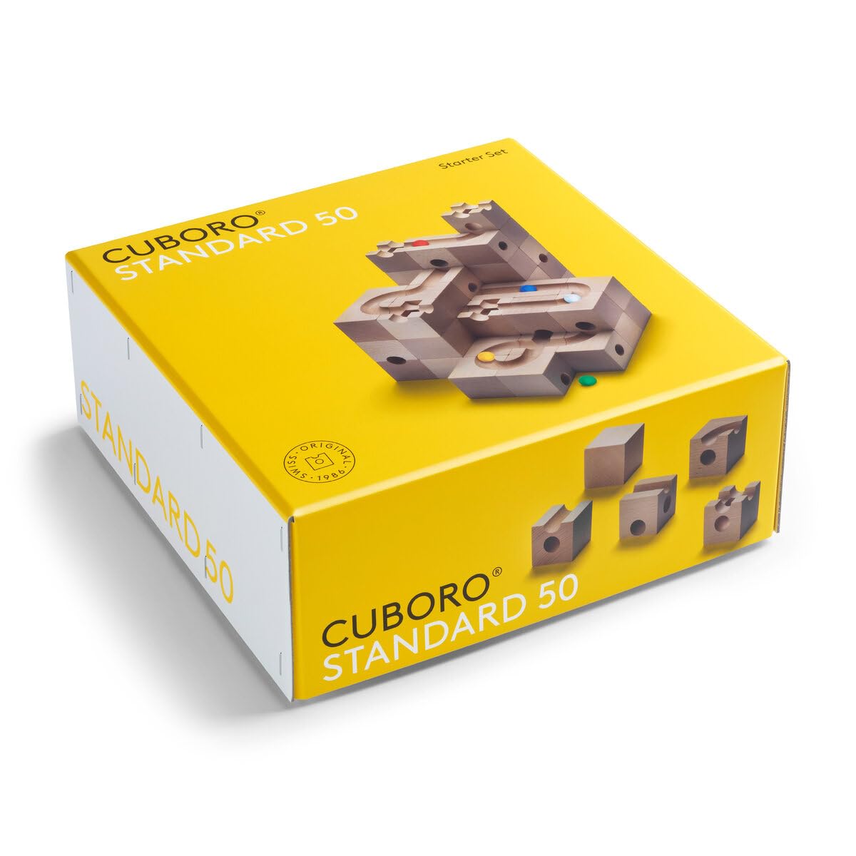 Cuboro Standard 50 Marble Run - The Large Starter Set