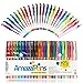 AmazaPens Gel Coloring Pen Set - 20 MINI Pack -Glitter and Glitter Neon Medium Tip Superior Quality Great Present for any Adult or Kid Who Loves To Draw or Color Ideal for Holiday Travel