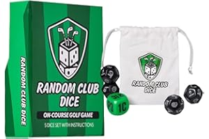 Random Club Dice On-Course Golf Game from Fore! Cards | Fun & Challenging Golf Game | Perfect for Golfers of Any Skill Level
