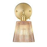 Shenmoyl Vintage Wall Sconces with Amber Stripe