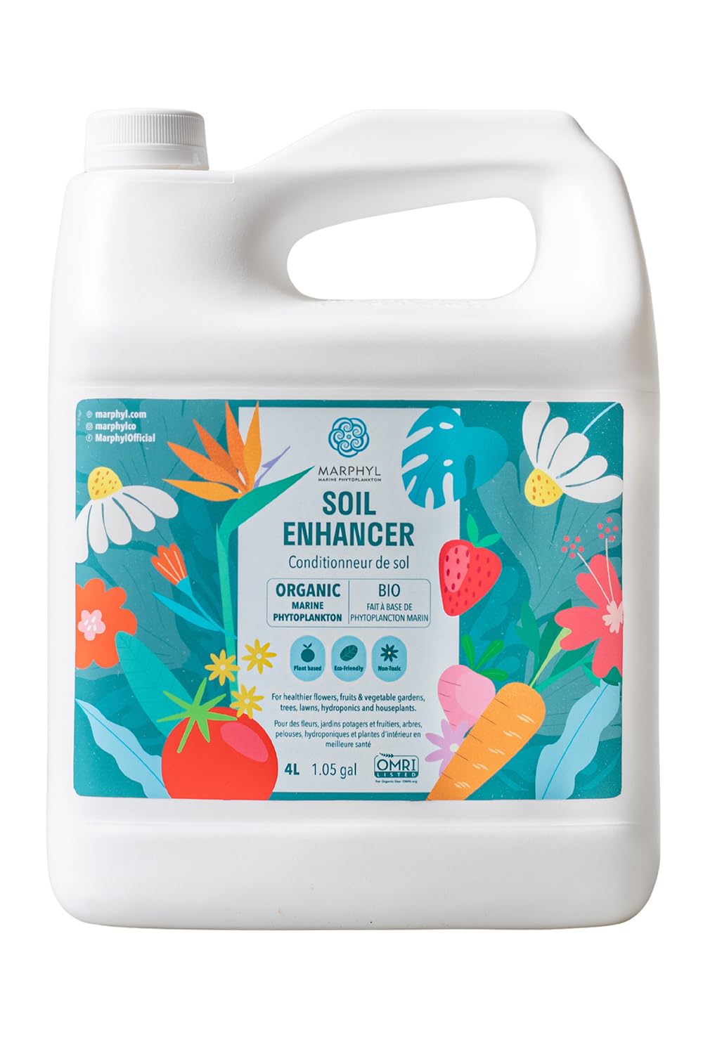 MARPHYL All-Purpose Plant Food – Organic Nutrient-Rich Fertilizer & Soil Enhancer for Indoor & Outdoor Flowers, Vegetables, Succulents, Bamboo & Hydroponics