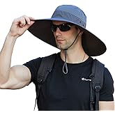 Leotruny Super Wide Brim Bucket Hat UPF50+ Waterproof Sun Hat for Fishing Hiking Camping