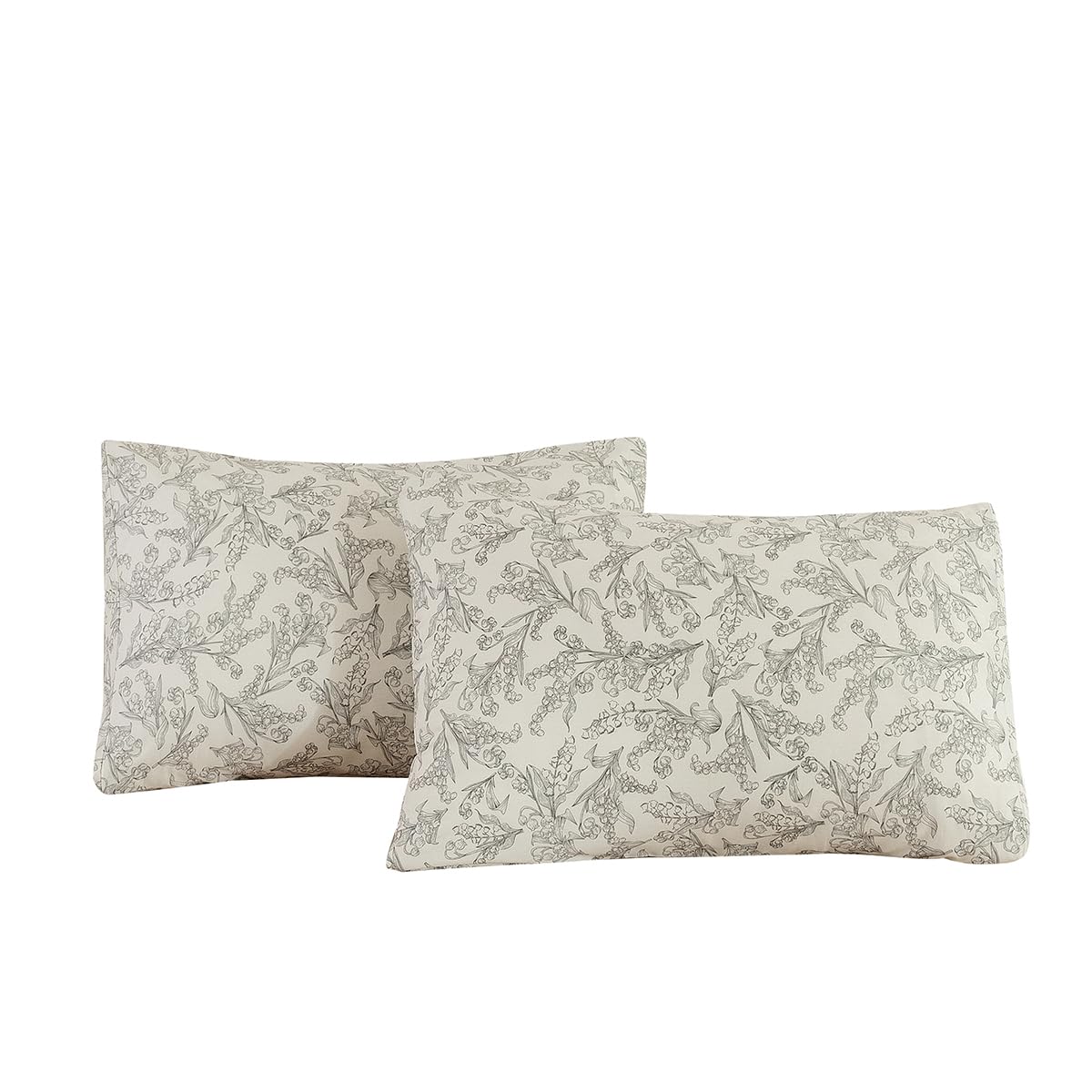 Photo 1 of ECOCOTT 2 Pack Pillowcase Standard Size, Vintage Floral Pillow Cases Set - 100% Cotton Pillow Covers with Envelope Closure (Standard, 20"x26")