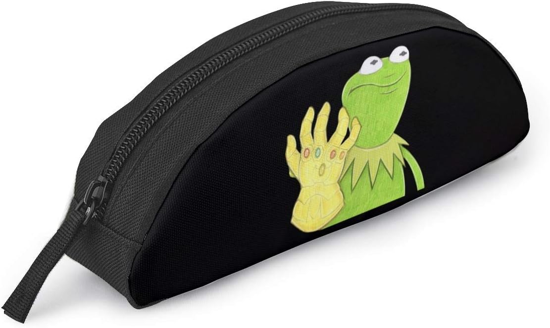 HYEB051 Kermit The Frog Multipurpose Pencil Bag Small Makeup Storage Bag Office School Kit