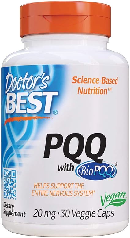Amazon Com Doctor S Best Pqq With Biopqq Non Gmo Vegan Gluten Free Soy Free 20 Mg 30 Veggie Caps Drb 00295 Health Personal Care