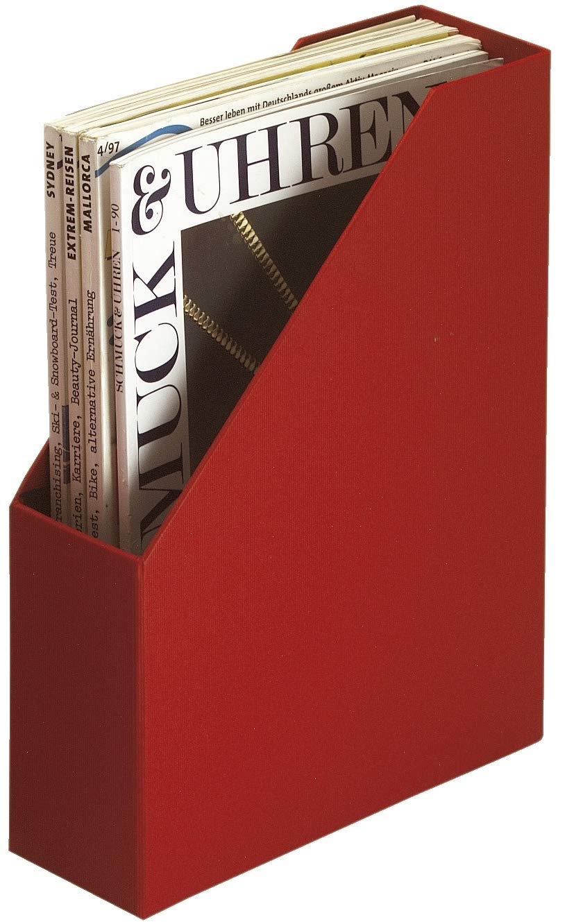 Rossler Soho A4 85mm Magazine Box - Red