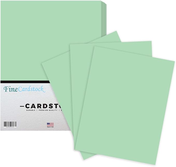 Green Card Stock Paper for Stationery Art and Craft, Printing and School Projects