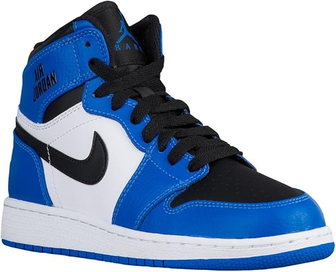 Nike - Air Jordan 1 Retro High BG Rare Air - 705300400 - Color: Black-Blue-White - Size: 5.0 
