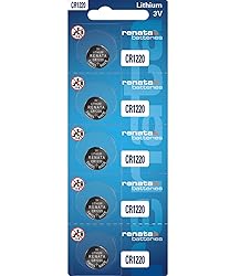 Renata CR1220 Batteries - 3V Lithium Coin Cell 1220