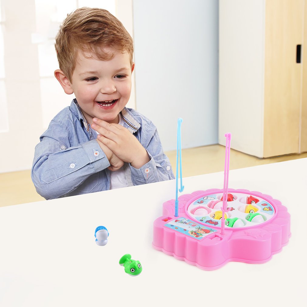 OCDAY Bunte Fische Spielzeug für Kinder, Pink