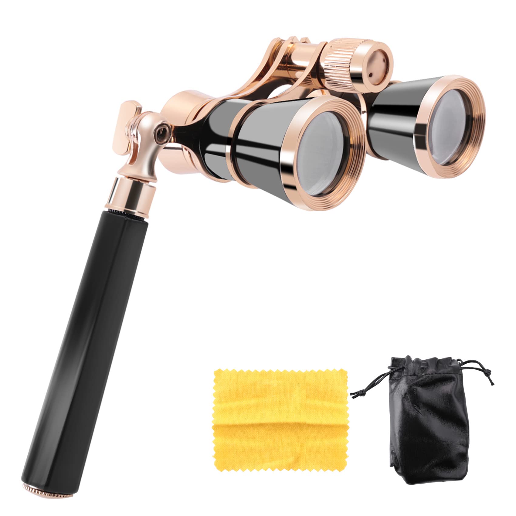 Dojimayisc Black 3X25 Opera Binocular Coated Lens Telescope Opera Glasses Coated Theater Glass Lady Glass Handle Women Gifts