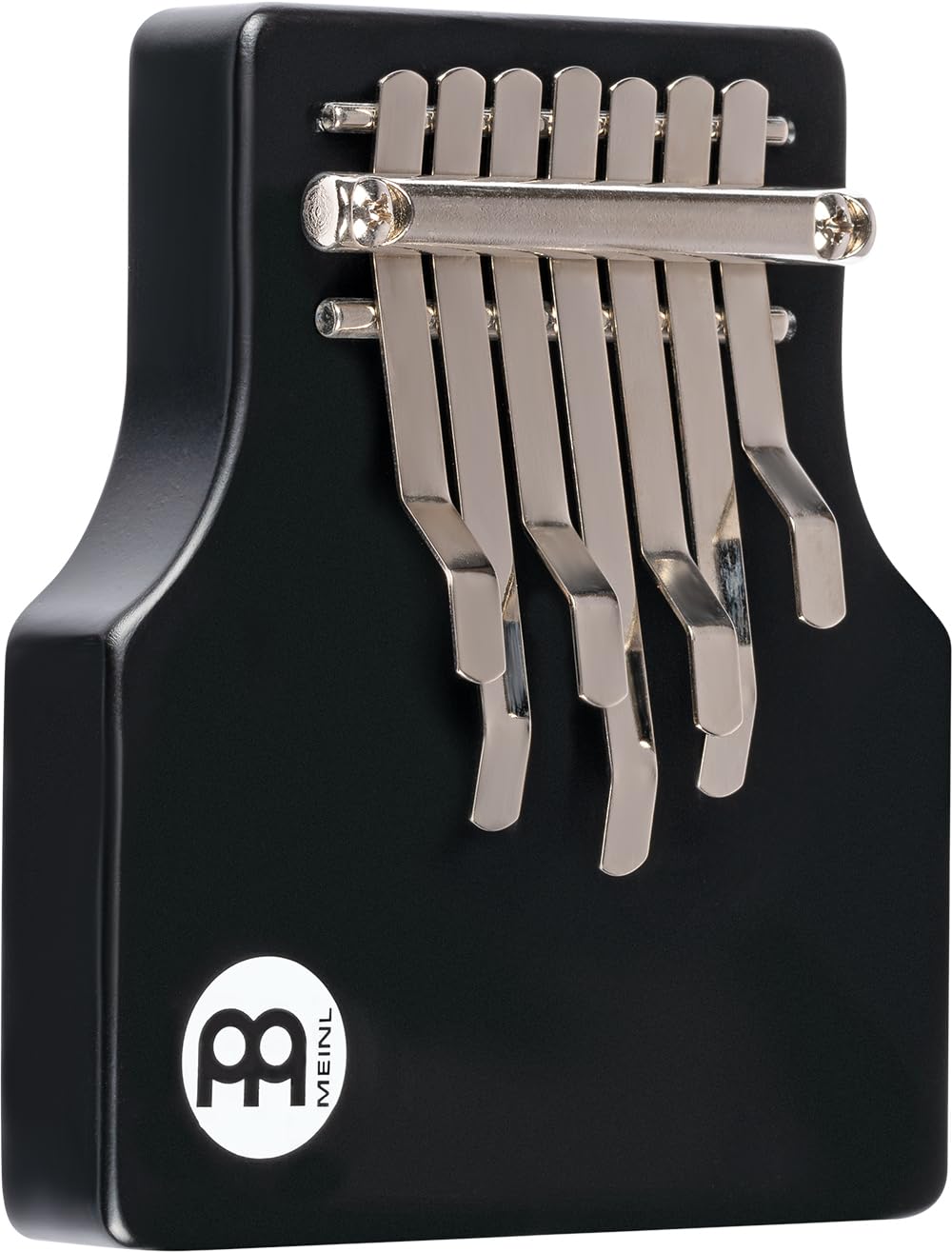 Meinl Percussion Solid Series Kalimba - Medium-Large Thumb Piano - Tuning E G D E C A A - Pine / Steel, Black / Chrome (KA7-M-BK)