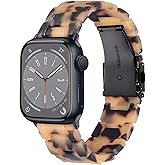 CRIS-BAND Resin Bands Compatible with Apple Watch Series 11/10/9/8/7 Bands 46mm 45mm 44mm 42mm 41mm 40mm for Women, Strap for iWatch Ultra 3/2 49mm Series 6/5/4/3/2/1/SE3 Slim Bracelet Wristband
