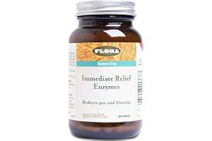 Flora Health Immediate Relief Digestive Enzymes with Lactase, Enhances Digestion & Provides Relief for Lactose Intolerance, G