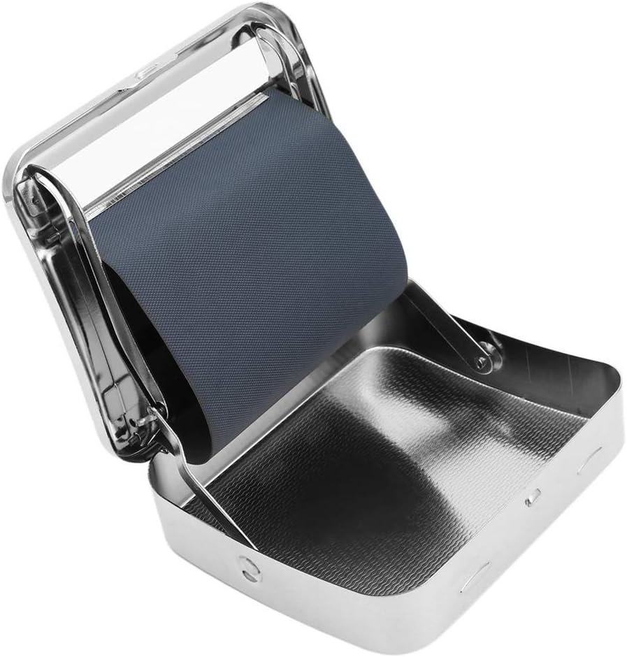 Wandofo Metal Automatic Cigarette Tobacco Roller Roll Rolling Machine Box Case Tin
