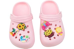 Kawacolibb Toddler Boys Girls Kids Cute Garden Clogs Cartoon Rubber Indoor Outdoor Playing Light Non-Slip Sandals Slippers Infant Little Kids Summer Swimming Beach Pool Water Slides Shoes