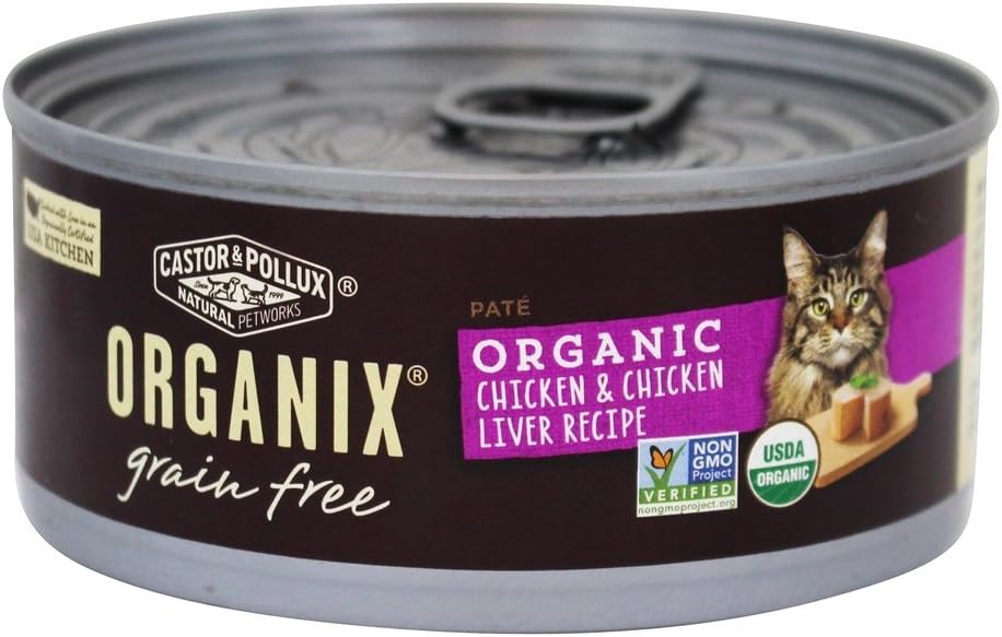 Castor & Pollux, Cat Food Organix Chicken N Liver Pate Organic, 5.5 Ounce
