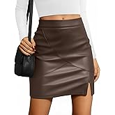 LILLUSORY Leather Skirt Pencil Skirts for Women Trendy Fall 2026 Going Out Outfits Date Night
