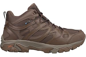 Hi-Tec Mens Ht Ravus Mid Wp Lace Up Hiking Hiking Casual Boots Ankle - Brown