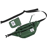 4Monster Hiking Waist Packs Portable,Water Resistant Fanny Bag with Adjustable Strap,Lightweight Crossbody Chest Bag Slim Bag
