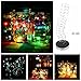 Pawaca 3 Pack-Mason Jar Light,20 LEDs Solar String Fairy Lights Lids Insert for Wedding Christmats Holiday Party Decorative Light(Multi-Color,Jars Not Included)