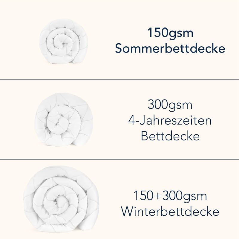 - Sommerdecke 220x240cm - Bettdecke Leicht Dünn Weiche - 150gsm
