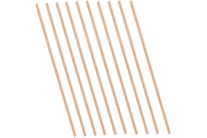 Eowpower 10 Pieces Brass Round Rods Lathe Bar Stock 3 mm Diameter Length 100mm