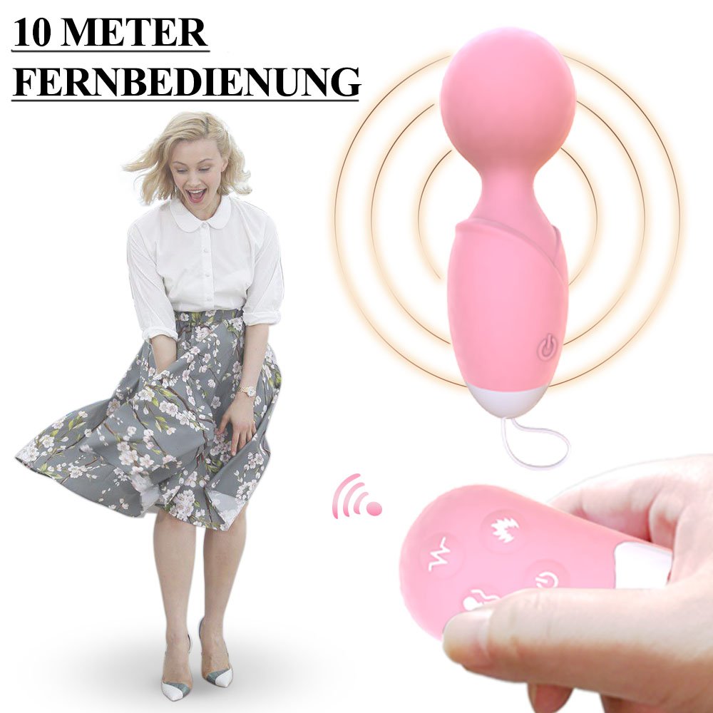 Liebeskugeln Vibratoren Fernbedienung Heizung Klitoris Stimulation Love Egg Wiederaufladbare G-Punkt Vibrator, 10-Frequenz LED Wasserdichte Silikon Bullet-Vibratoren, Frauen Beckenboden Training Postpartum Kegel Ball