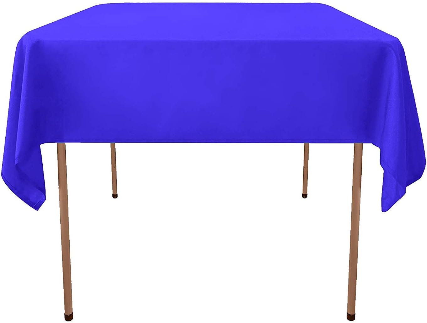GlaiEleh Square Tablecloth - 52 x 52 Inch - Nave Blue Square Table Cloth for Square or Round Tables in Washable Polyester - Great for Buffet Table, Parties, Holiday Dinner, Wedding & More