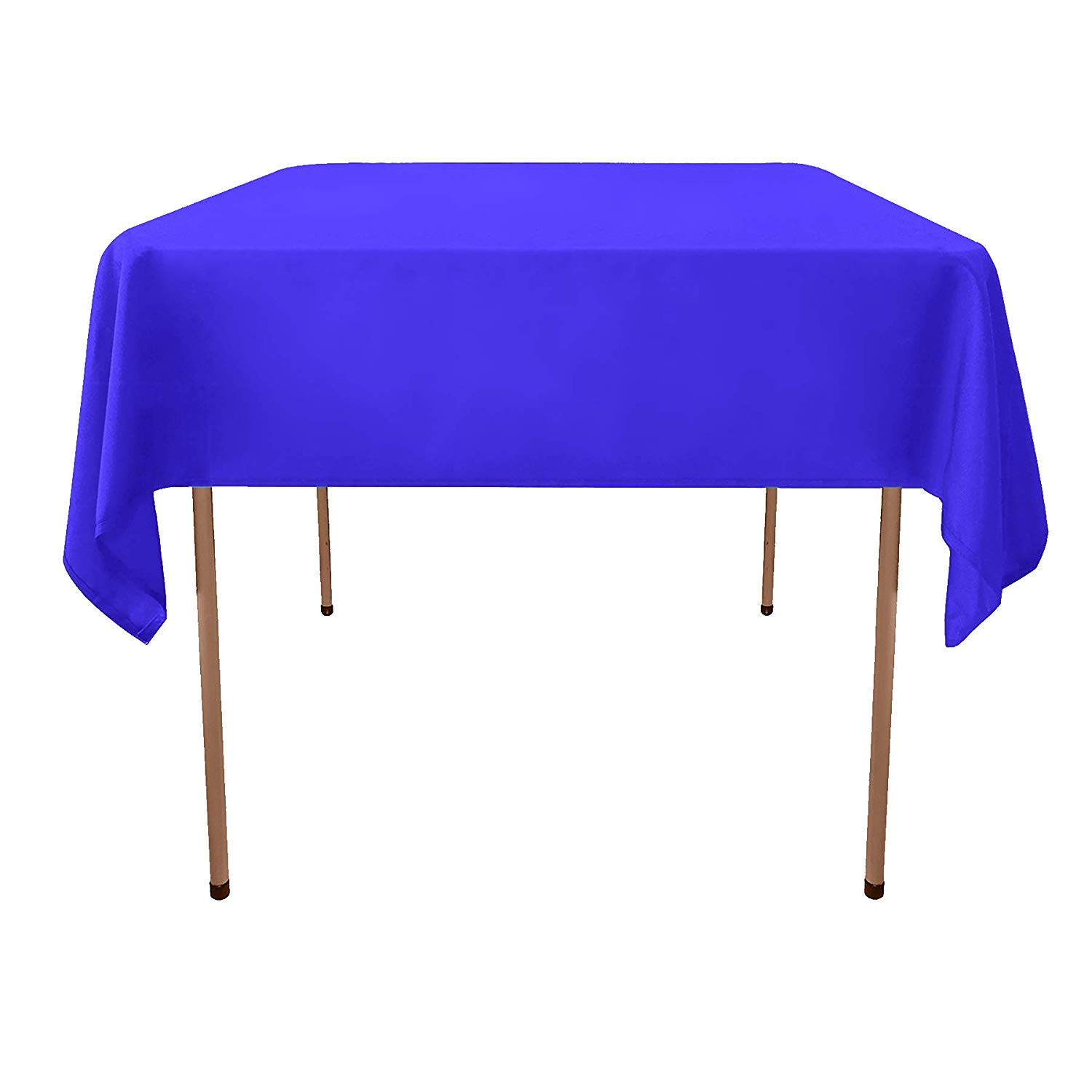 GlaiEleh Square Tablecloth - 52 x 52 Inch - Nave Blue Square Table Cloth for Square or Round Tables in Washable Polyester - Great for Buffet Table, Parties, Holiday Dinner, Wedding & More