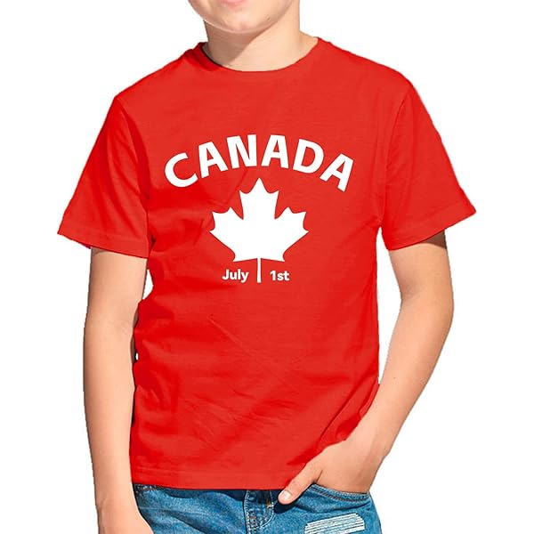 Canada Day Clothes Kids Canada White Maple Leaf T-shirt Canadian