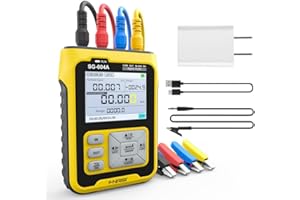 VQP SG-004A 0-24V Signal Generator Adjustable Current Voltage Simulator 4-20mA Analog Sources Transmitter Process Control with Real-time Curve, Resistance Pressure Generator Calibrator