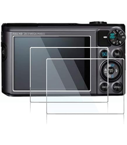 AtFoliX Displayschutzfolie Für Canon IXUS 115 HS / PowerShot ELPH 100 HS – Ultraklar, Kratzfest (6H), 3er Pack
