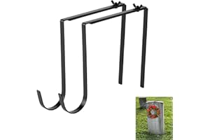 2Pcs Headstone Wreath Hangers--Fit 6"-11" Upright Grave Markers, Adjustable Stainless Steel Cemetery Flower Holder, Suitable 