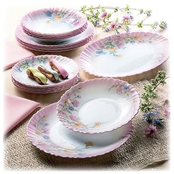 Arcopal Round Dinner Dinner Set - Extra Resistant (21 Pcs, Elise)