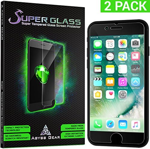 (2 Pack) iPhone 6S Plus Screen Protector Glass, Tempered Glass Screen Protector for Apple iPhone 6S Plus, and iPhone 6 Plus 5.5 Inch - Strongest Glass Cover - Double Strength