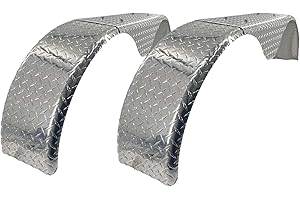 STURDY BUILT (2) Tandem Axle Boat Trailer Fenders Adjustable Aluminum Diamond Plate Teardrop 60 to 72 inch Long