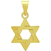 14k Gold Jewish Star of David Pendant
