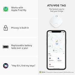 ATUVOS Luggage Tracker, Key Finder, Smart Bluetooth