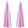 VORCOOL 1Pair Bike Handlebar Streamers Bicycle Grips Colorful Polyester Streamers Tassel Ribbons Children Baby Carrier Accessories