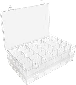 Belle Vous Caja Almacenaje Plastico Transparente (Pack de 2 ...