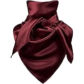 forebile Men's Women's Wild Rag, Western Bandana Cowboy Scarves,Silk Feel Rancher Necker Chief